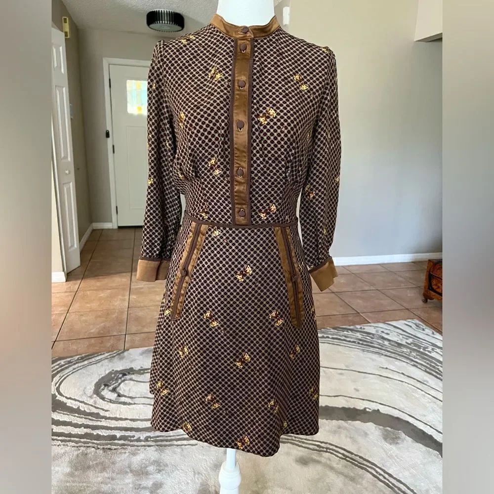 Silk Women’s Long Sleeve Mini Dress